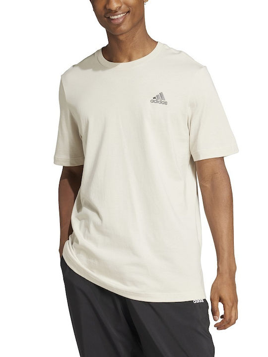 Adidas Herren T-Shirt Kurzarm Silber