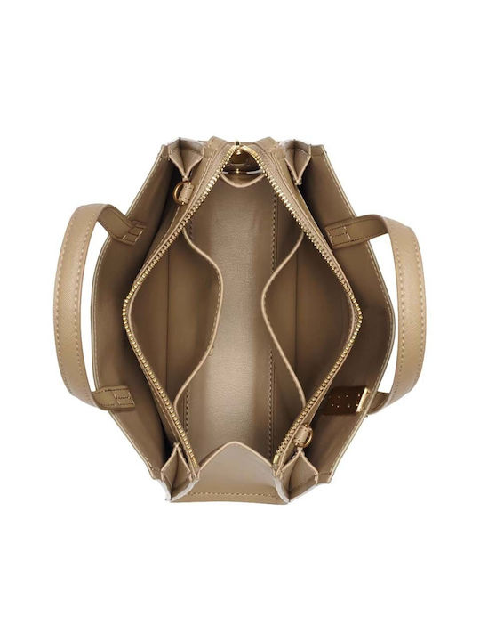 Damen Tasche Tote Hand Beige