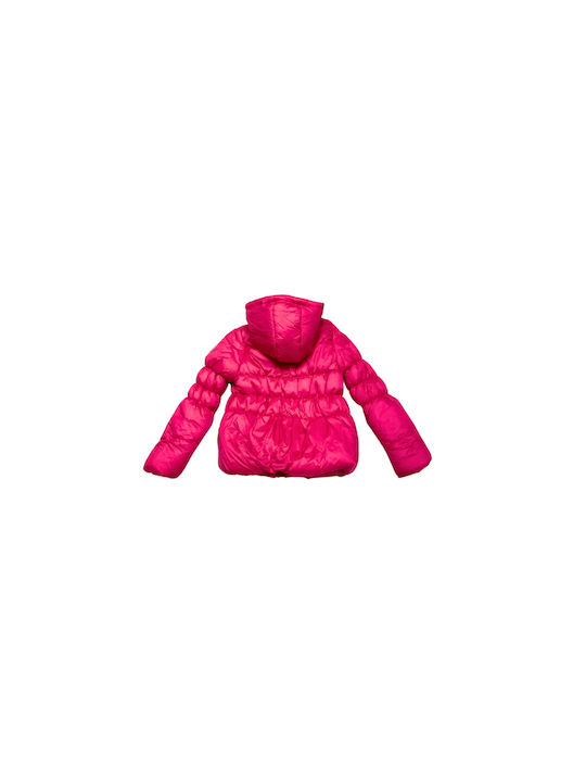 Canada House Kids Quilted Jacket with Lining & Hood Fuchsia