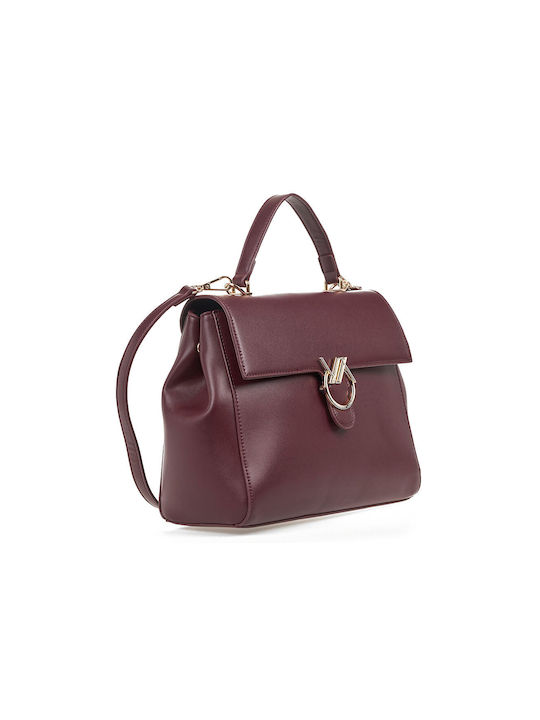 Verde Damen Tasche Tote Hand Burgundisch