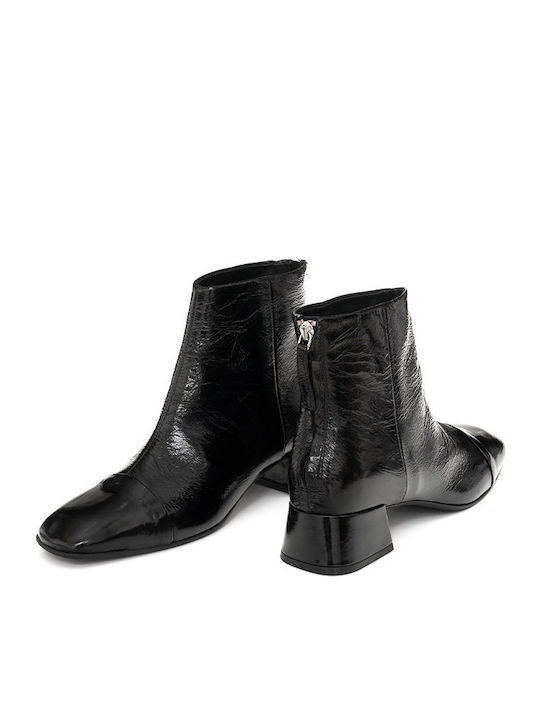 Leather Women's Ankle Boots Black