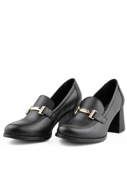 Ragazza Leder Pumps Schwarz