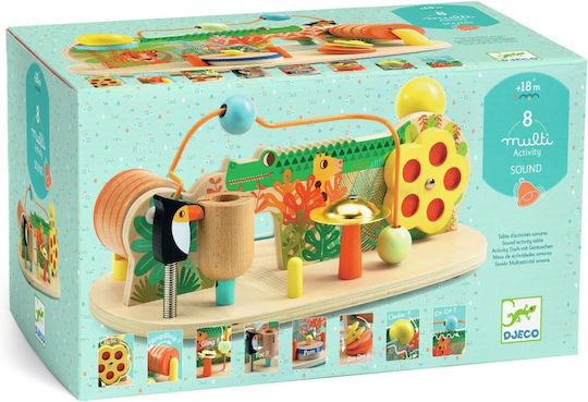 Djeco Baby Toy made of Wood with Sounds for 18++ Months