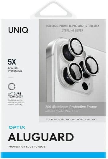 Uniq Τζαμάκι Κάμερας Ασημί για iPhone 16 Pro / 16 Pro Max / 15 Pro / 15 Pro Max / 14 Pro / 14 Pro Max