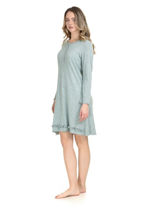 Zen by Daisy Winter Damen Nachthemd Türkis Zen by Daisy Winter Damen Nachthemd Türkis