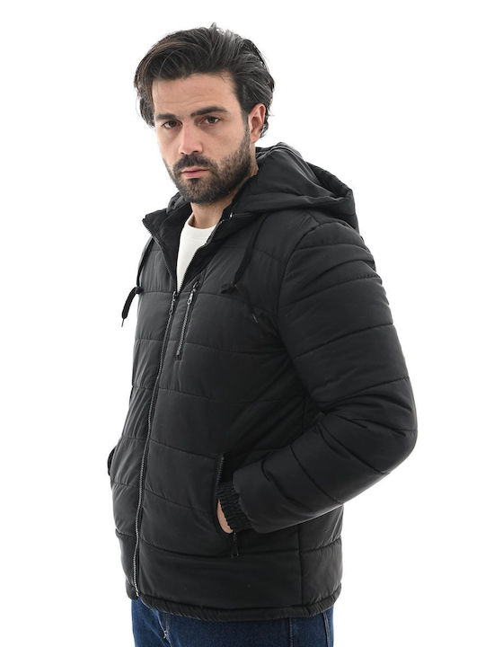 Mezzo Uomo Men's Bomber Jacket BLACK