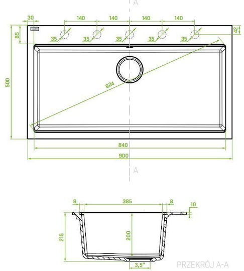 Laveo SBT 7109 Επικαθήμενος από Συνθετικό Γρανίτη Μ50xΠ90cm Μαύρος Laveo SBT 7109 Επικαθήμενος από Συνθετικό Γρανίτη Μ50xΠ90cm Μαύρος