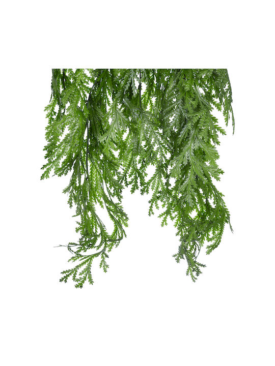 Globostar Artificial Garden Thuja Hanging Branch 20616 Artificial Hanging Decorative Thuja Branch Y82cm Set of 2 Pieces