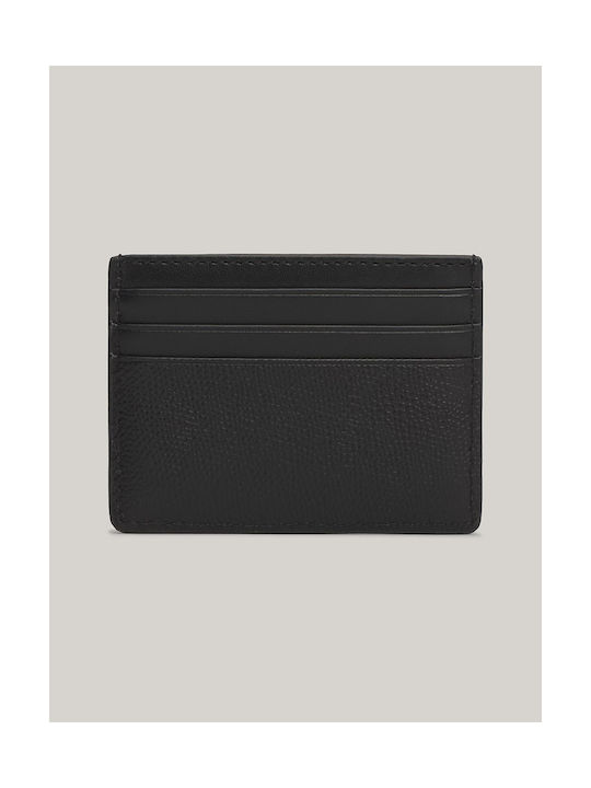 Tommy Hilfiger Men's Leather Card Wallet Black