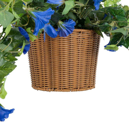 Globostar Artificial Garden Morning Glory Hanging Plant 20636 Artificial Hanging Decorative Plant Orchid Y55cm