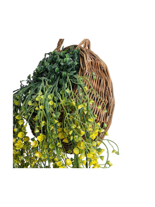 Hängende künstliche dekorative Pflanze Weide 4 Goldglocken Garten von Globostar 20632