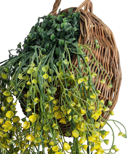 Globostar Artificial Garden Golden Bell Willow 4 Hanging Plant 20632 Κρεμαστό Τεχνητό Διακοσμητικό Φυτό Ιτίας Y110cm