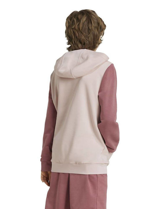 adidas Kids Sweatshirt with Hood and Pockets Pink