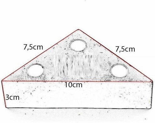Hoff Kunststoff Möbelbein Für Couch 6x6cm Grau