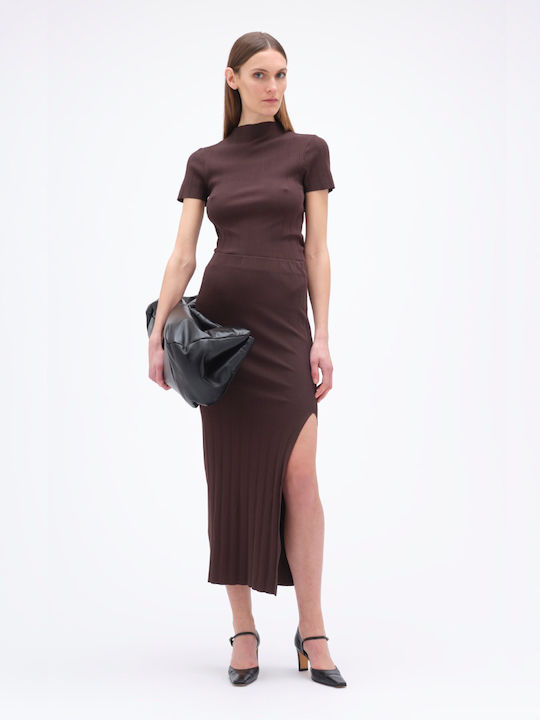 Remain Midi Skirt Dark Brown