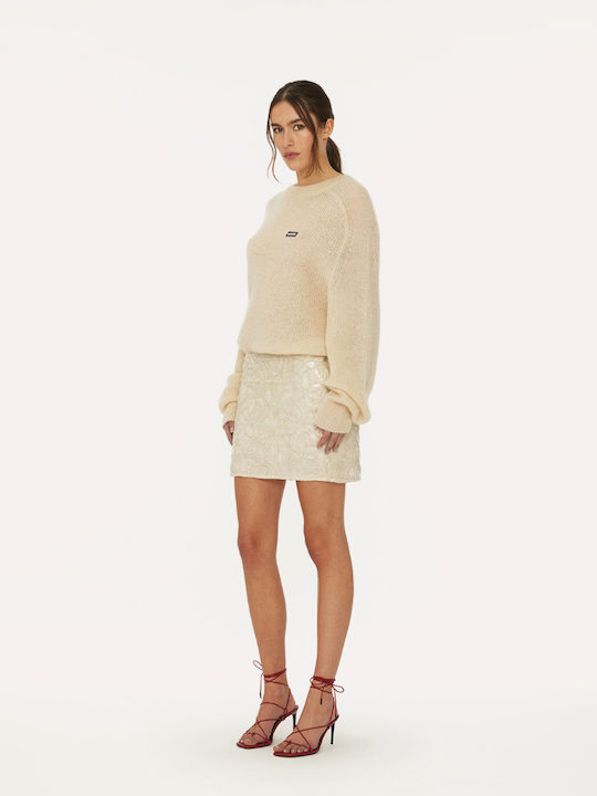 Mini Φούστα Creme