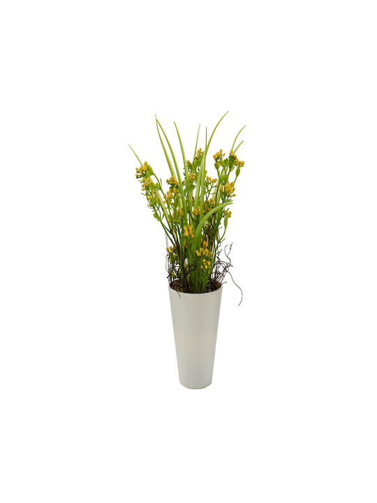 Изкуствено растение в саксийка Green 30см Ibergarden