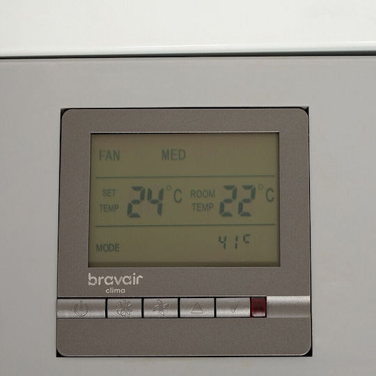 Bravair Clima FCL-160 Floor-Ceiling Fan Coil 10.8/17.7kW 188x23.5x55.5cm White