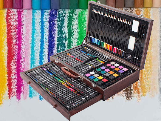 Set de Colorat Lemn 34x23cm 143buc