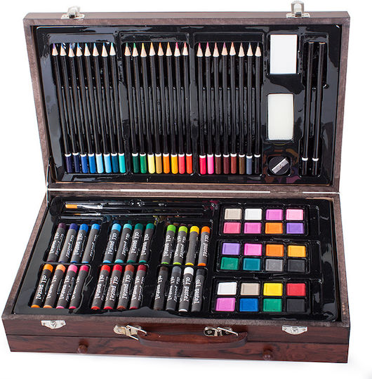 Set de Colorat Lemn 34x23cm 143buc