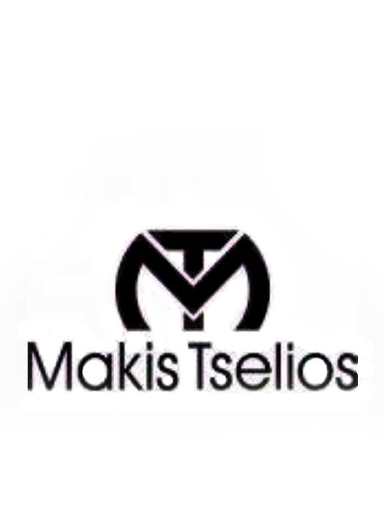 Makis Tselios Fashion Herrenhemd Baumwolle Gestreift Blau