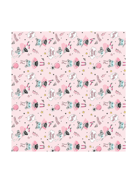Cokitex Baby Sheets Set Crib Cotton Ballet Pink 125x175cm 3pcs