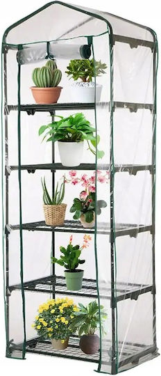 Mini Garden Greenhouse Balcony 5 Level Xl Vertical Polythene 69x49x187cm
