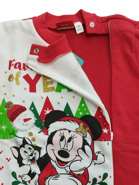 Disney baby Ellepi Christmas Sweatshirt Mickey Mouse Red - Red