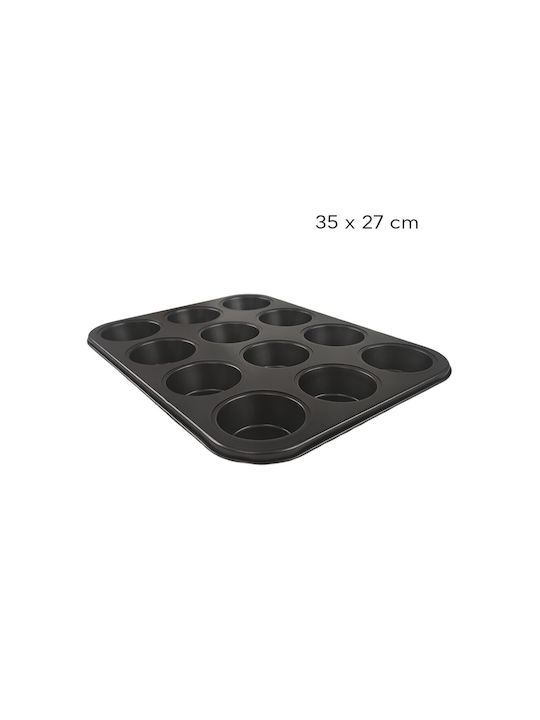 Viosarp Non-stick Aluminum Cupcakes & Muffins 12 Cups Baking Pan