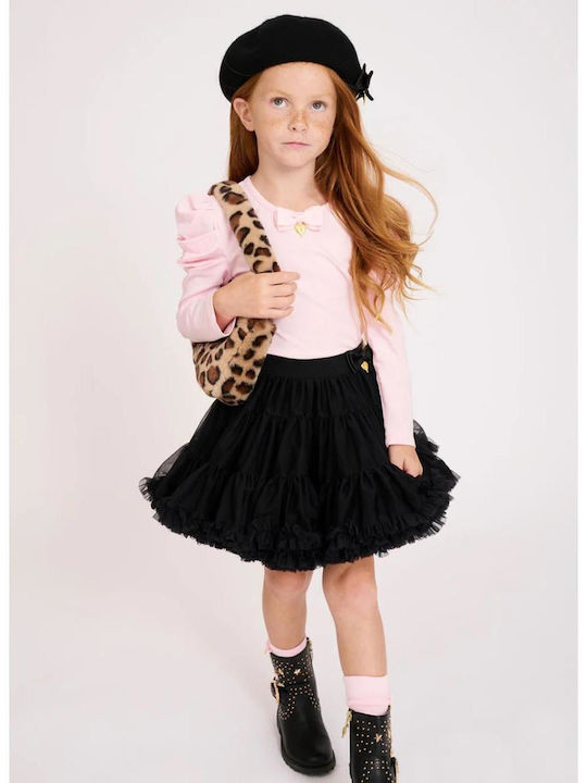 Kinder Tutu Rock aus Tüll Schwarz Pixie