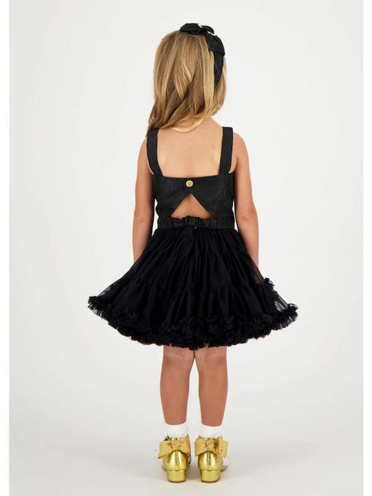 Kinder Tutu Rock aus Tüll Schwarz Pixie