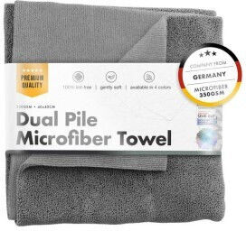 Chemicalworkz Dual Pile Handtuch 350 Gsm 40x40 cm Grau