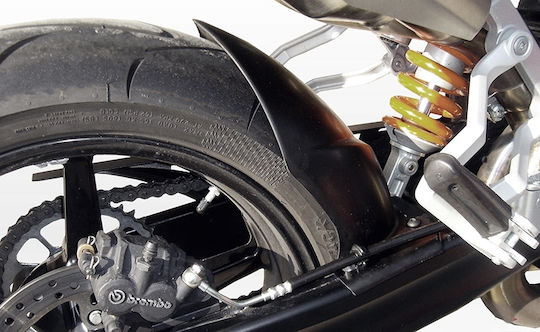 Moto Discovery Motorcycle Rear Wheel Fender Black 1pcs