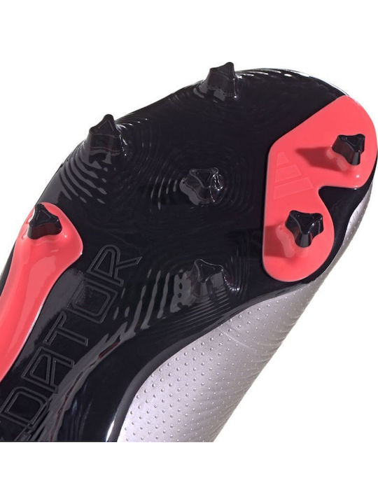 Kids Soccer Cleats Predator League with Turf Without Laces Beige