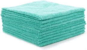 General Purpose Microfiber Cloth 250 Gsm Chemicalworkz Allrounder Coating Towel 40x40 Cm Turquoise Set of 10
