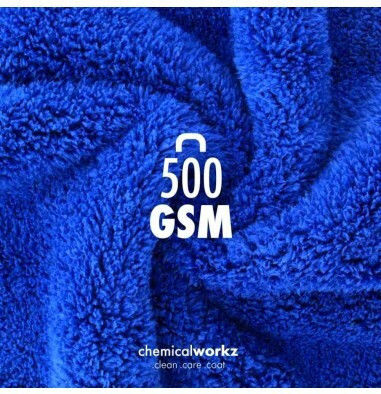 Кърпа за кола Chemicalworkz Edgeless Soft Touch 500 Gsm 40x40 см синя