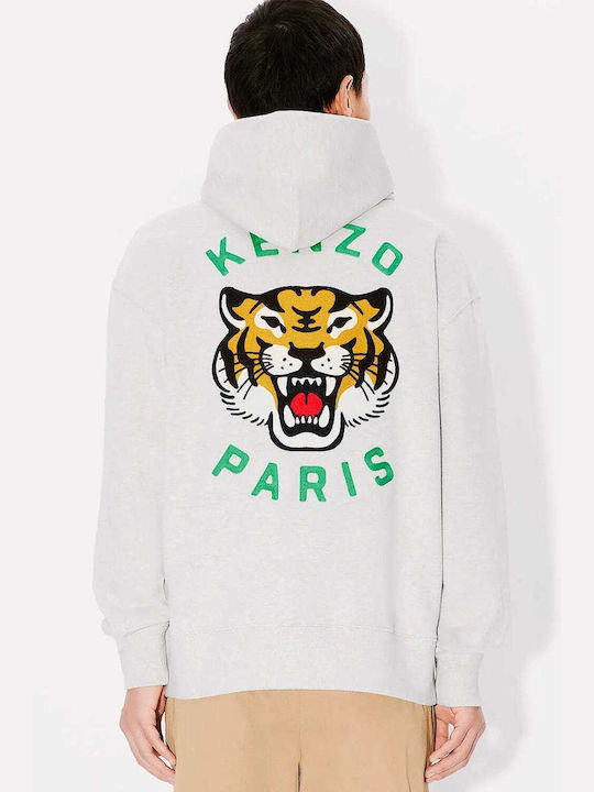 Kenzo Women's Long Hooded Sweatshirt Grey