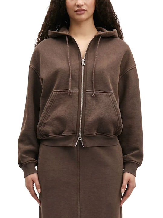 Samsoe Samsoe Women's Hooded Cardigan Coffee