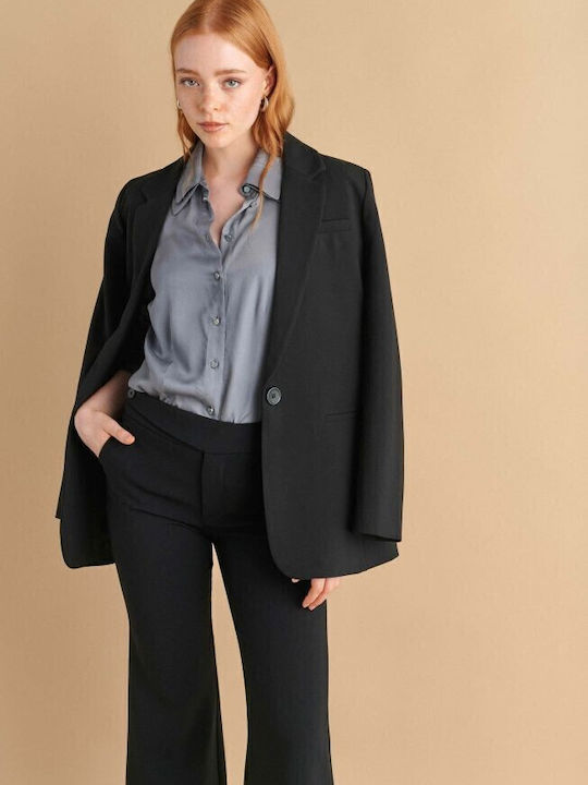 Women's Long Sleeve Shirt Silver