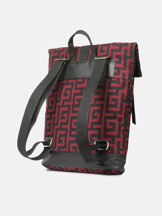 Ari Gorgio Women's Envelope Backpack Burgundy