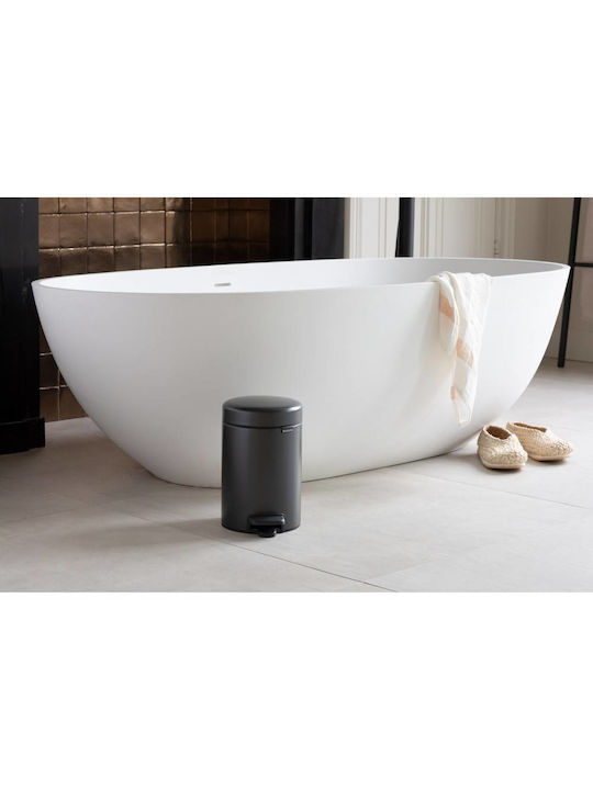 Brabantia Newicon Plastic Bathroom Basket 3lt Gray