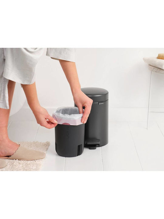 Brabantia Newicon Plastic Bathroom Basket 3lt Gray