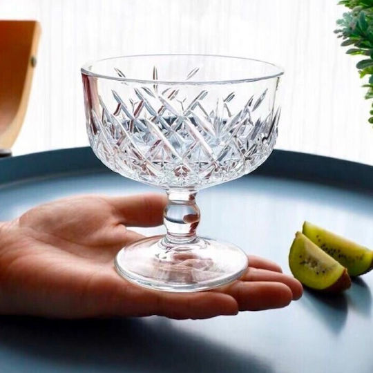 Espiel Timeless Eisschüssel Rund Glas Transparent mit Durchmesser 9.8cm