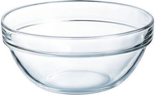Uniglass Serving Bowl Round Glass Transparent with Diameter 10.5cm