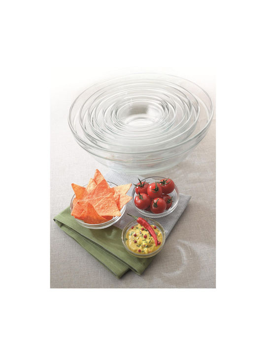 Duralex Lys Cereal Serving Bowl Round Glass Transparent with Diameter 12cm 6pcs