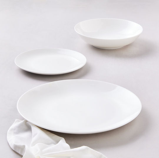 Maxwell & Williams Serving Bowl Round made of Porcelain White