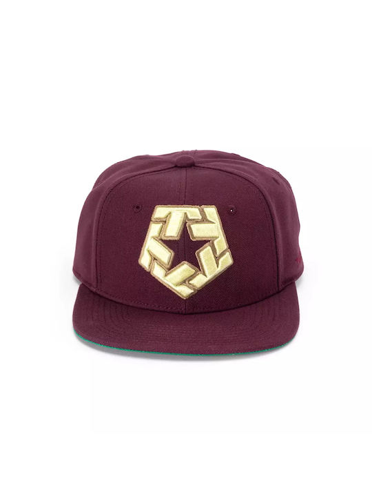 TRIBAL GEAR Men's Snapback Cap Burgundy