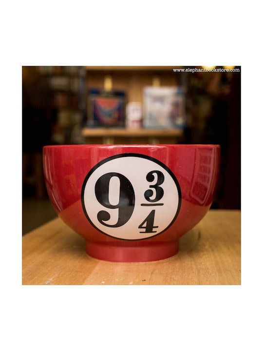 Half Moon Bay Harry Potter - Platform 9 3/4 Cereal Serving Bowl Round Ceramic Red with Diameter 13cm