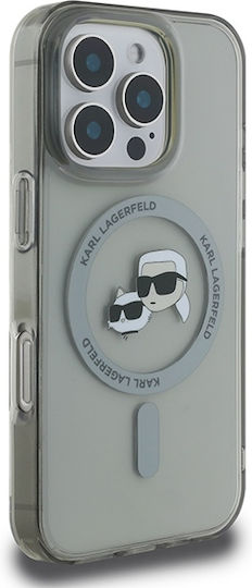 Karl Lagerfeld Karl&Choupette Umschlag Rückseite Kunststoff Schwarz (iPhone 17 Pro Max / iPhone 17 Pro / iPhone 16 Pro Max)