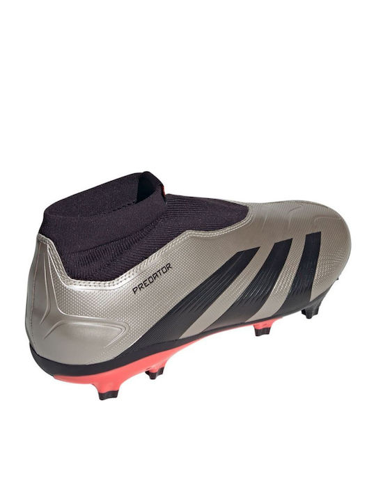 adidas Predator League Ποδοσφαιρικά Παπούτσια με Τάπες FG Ασημί